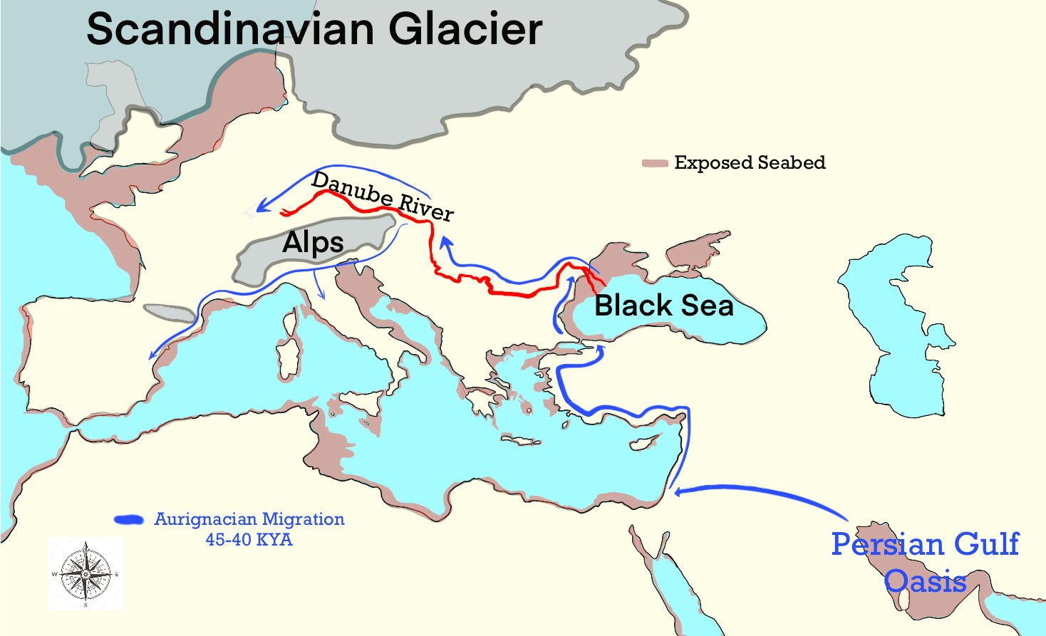 First Wave migration into Europe